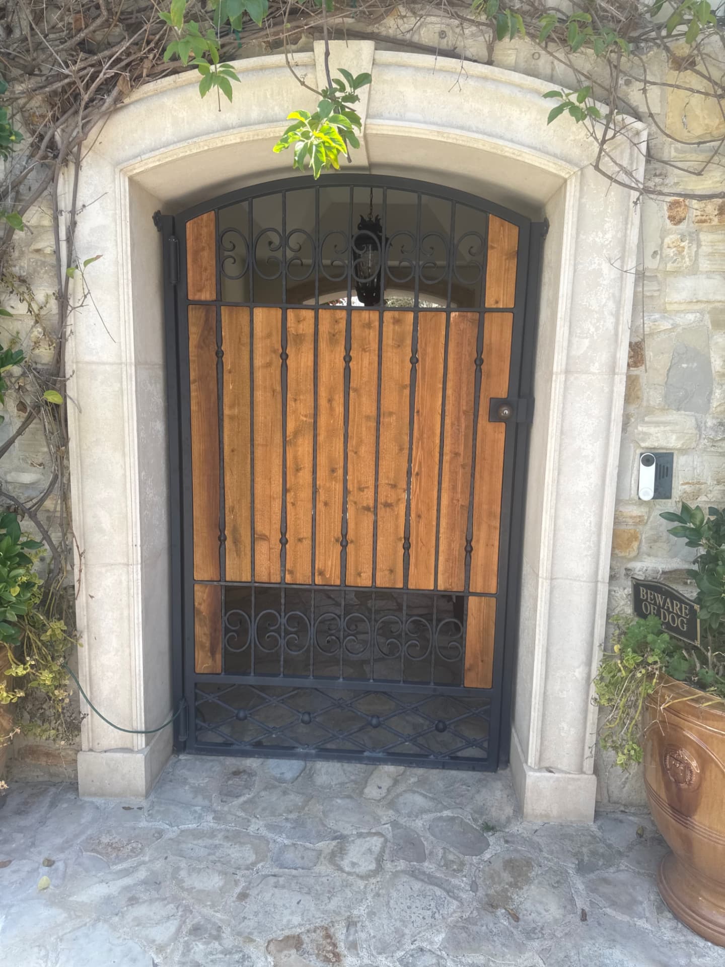 Wrought-Iron Gate Restoration — after